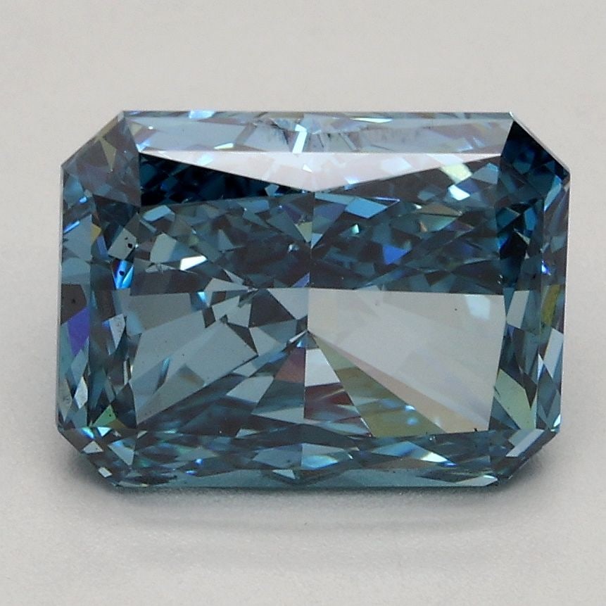 Loose Diamond - RADIANT 2.41ct Fancy Vivid Blue VS2: Loose Diamond - RADIANT 2.41ct Fancy Vivid Blue VS2 Source: This is a real non-mined Diamond that has been grown in a lab Shape: RADIANT Carats: 2.41 Color: Fancy Vivid Blue Certification: IGI Video:
