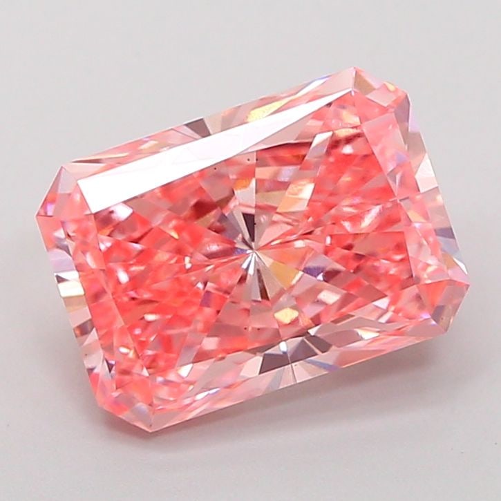 Loose Diamond - RADIANT 3.04ct Fancy Vivid Pink VS1: Loose Diamond - RADIANT 3.04ct Fancy Vivid Pink VS1 Source: This is a real non-mined Diamond that has been grown in a lab Shape: RADIANT Carats: 3.04 Color: Fancy Vivid Pink Certification: IGI Video:
