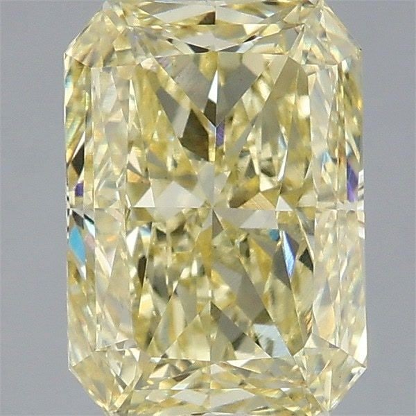 Loose Diamond - RADIANT 2.54ct Fancy Yellow VVS2: Loose Diamond - RADIANT 2.54ct Fancy Yellow VVS2 Source: This is a real non-mined Diamond that has been grown in a lab Shape: RADIANT Carats: 2.54 Color: Fancy Yellow Certification: IGI Video: