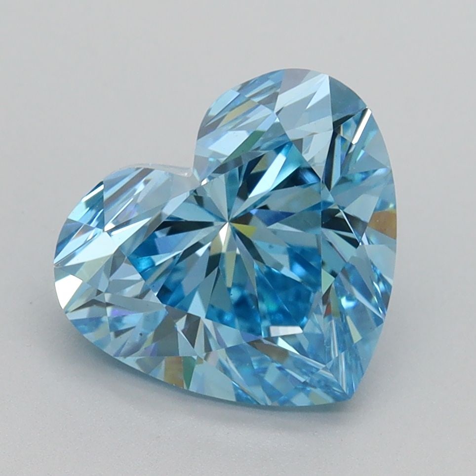 Loose Diamond - HEART 3.0ct Fancy Intense Blue VS1: Loose Diamond - HEART 3.0ct Fancy Intense Blue VS1 Source: This is a real non-mined Diamond that has been grown in a lab Shape: HEART Carats: 3.0 Color: Fancy Intense Blue Certification: IGI Video: