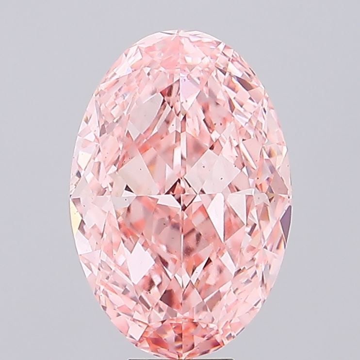 Loose Diamond - OVAL 11.07ct Fancy Vivid Pink VS2: Loose Diamond - OVAL 11.07ct Fancy Vivid Pink VS2 Source: This is a real non-mined Diamond that has been grown in a lab Shape: OVAL Carats: 11.07 Color: Fancy Vivid Pink Certification: IGI Video: