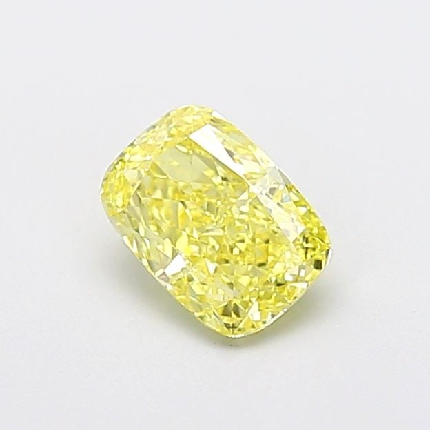 Loose Diamond - CUSHION MODIFIED 1.02ct Fancy Intense Yellow VVS2: Loose Diamond - CUSHION MODIFIED 1.02ct Fancy Intense Yellow VVS2 Source: This is a real non-mined Diamond that has been grown in a lab Shape: CUSHION MODIFIED Carats: 1.02 Color: Fancy Intense Yellow