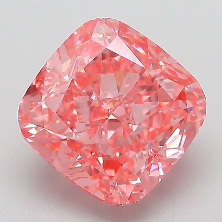 Loose Diamond - CUSHION MODIFIED 3.06ct Fancy Vivid Pink VVS2: Loose Diamond - CUSHION MODIFIED 3.06ct Fancy Vivid Pink VVS2 Source: This is a real non-mined Diamond that has been grown in a lab Shape: CUSHION MODIFIED Carats: 3.06 Color: Fancy Vivid Pink Certifi