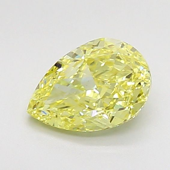 Loose Diamond - PEAR 1.01ct Fancy Intense Yellow VS1: Loose Diamond - PEAR 1.01ct Fancy Intense Yellow VS1 Source: This is a real non-mined Diamond that has been grown in a lab Shape: PEAR Carats: 1.01 Color: Fancy Intense Yellow Certification: IGI Video