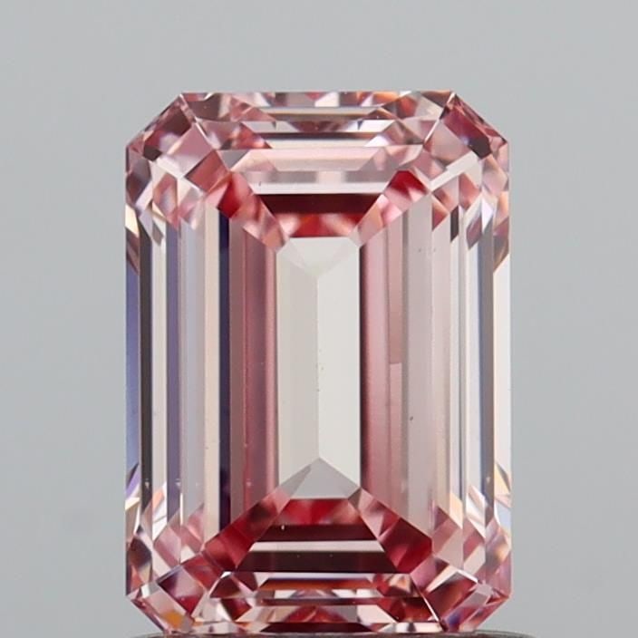 Loose Diamond - EMERALD 1.11ct Fancy Intense Pink VS2: Loose Diamond - EMERALD 1.11ct Fancy Intense Pink VS2 Source: This is a real non-mined Diamond that has been grown in a lab Shape: EMERALD Carats: 1.11 Color: Fancy Intense Pink Certification: IGI Vid