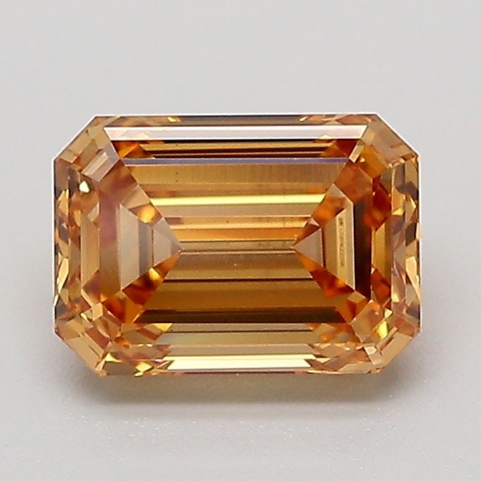 Loose Diamond - EMERALD 1.35ct Fancy Light Yellowish Brown VS1: Loose Diamond - EMERALD 1.35ct Fancy Light Yellowish Brown VS1 Source: This is a real non-mined Diamond that has been grown in a lab Shape: EMERALD Carats: 1.35 Color: Fancy Light Yellowish Brown Cert