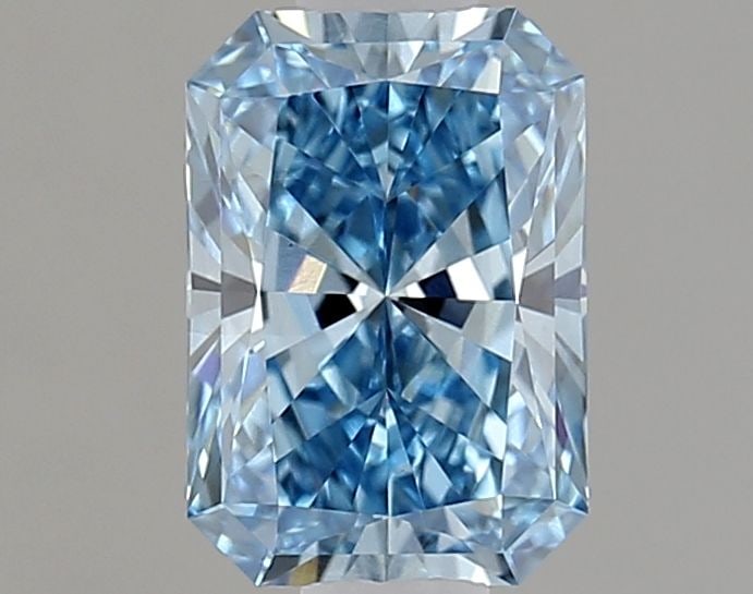 Loose Diamond - RADIANT 0.76ct Fancy Vivid Blue VS1: Loose Diamond - RADIANT 0.76ct Fancy Vivid Blue VS1 Source: This is a real non-mined Diamond that has been grown in a lab Shape: RADIANT Carats: 0.76 Color: Fancy Vivid Blue Certification: IGI Video: