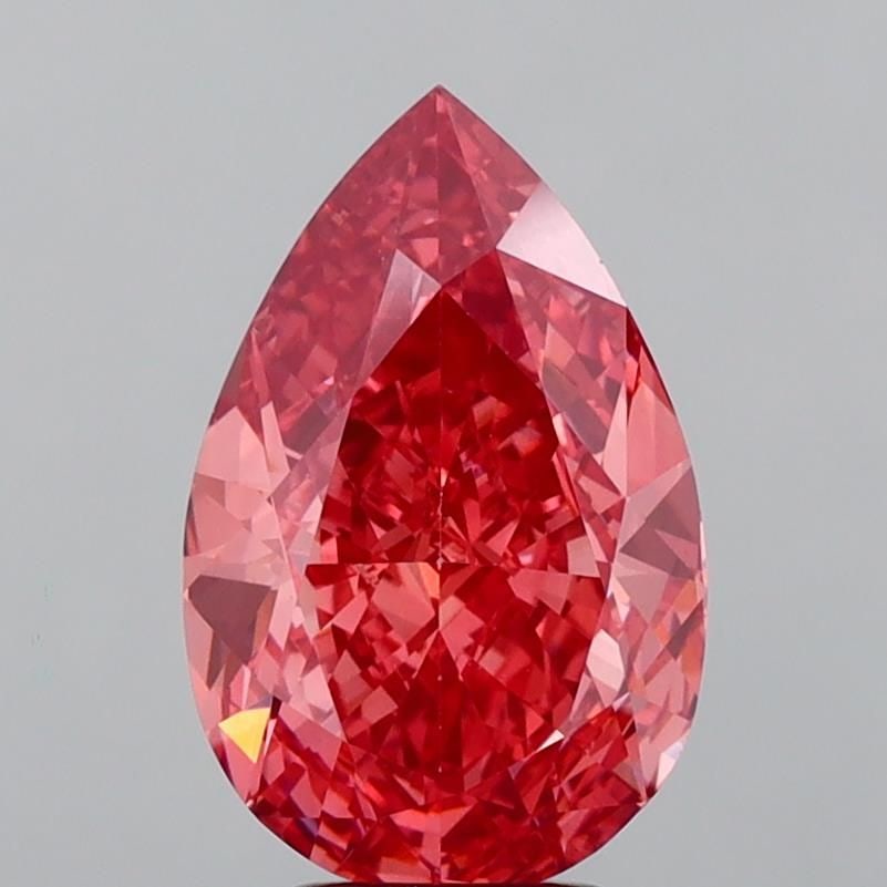 Loose Diamond - PEAR 5.09ct Fancy Vivid Pink VS1: Loose Diamond - PEAR 5.09ct Fancy Vivid Pink VS1 Source: This is a real non-mined Diamond that has been grown in a lab Shape: PEAR Carats: 5.09 Color: Fancy Vivid Pink Certification: IGI Video: