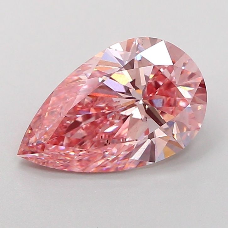 Loose Diamond - PEAR 2.7ct Fancy Vivid Pink VS2: Loose Diamond - PEAR 2.7ct Fancy Vivid Pink VS2 Source: This is a real non-mined Diamond that has been grown in a lab Shape: PEAR Carats: 2.7 Color: Fancy Vivid Pink Certification: IGI Video: