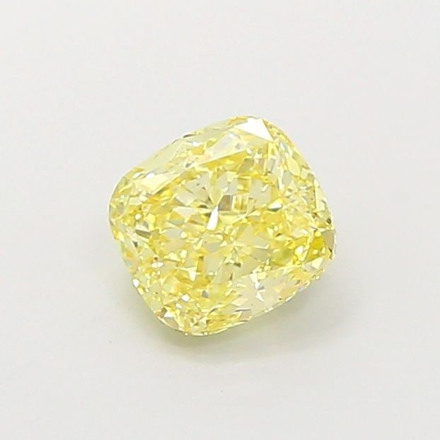 Loose Diamond - CUSHION MODIFIED 1.02ct Fancy Intense Yellow VS1: Loose Diamond - CUSHION MODIFIED 1.02ct Fancy Intense Yellow VS1 Source: This is a real non-mined Diamond that has been grown in a lab Shape: CUSHION MODIFIED Carats: 1.02 Color: Fancy Intense Yellow 