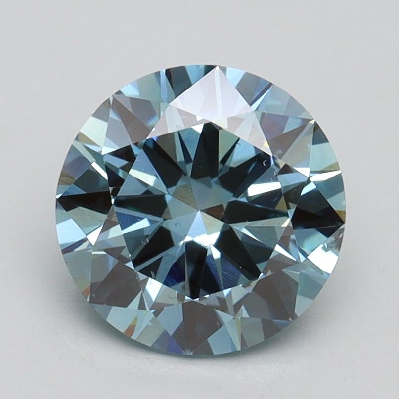 Loose Diamond - ROUND 1.7ct Fancy Vivid Blue SI1: Loose Diamond - ROUND 1.7ct Fancy Vivid Blue SI1 Source: This is a real non-mined Diamond that has been grown in a lab Shape: ROUND Carats: 1.7 Color: Fancy Vivid Blue Certification: IGI Video: