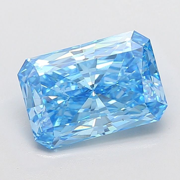Loose Diamond - RADIANT 4.01ct Fancy Vivid Blue VS2: Loose Diamond - RADIANT 4.01ct Fancy Vivid Blue VS2 Source: This is a real non-mined Diamond that has been grown in a lab Shape: RADIANT Carats: 4.01 Color: Fancy Vivid Blue Certification: IGI Video: