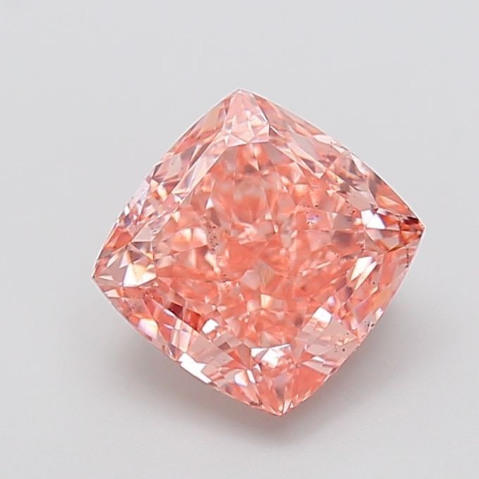 Loose Diamond - CUSHION MODIFIED 3.1ct Fancy Vivid Brownish Pink SI1: Loose Diamond - CUSHION MODIFIED 3.1ct Fancy Vivid Brownish Pink SI1 Source: This is a real non-mined Diamond that has been grown in a lab Shape: CUSHION MODIFIED Carats: 3.1 Color: Fancy Vivid Browni