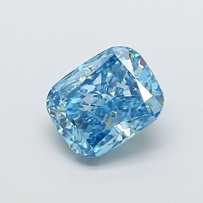 Loose Diamond - CUSHION MODIFIED 1.5ct Fancy Vivid Blue VS1: Loose Diamond - CUSHION MODIFIED 1.5ct Fancy Vivid Blue VS1 Source: This is a real non-mined Diamond that has been grown in a lab Shape: CUSHION MODIFIED Carats: 1.5 Color: Fancy Vivid Blue Certificat