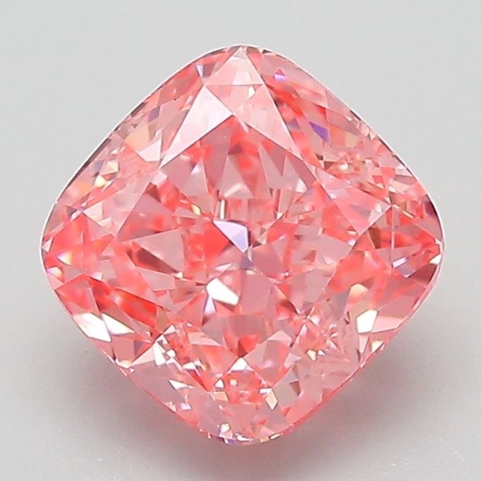 Loose Diamond - CUSHION MODIFIED 2.05ct Fancy Vivid Pink VS1: Loose Diamond - CUSHION MODIFIED 2.05ct Fancy Vivid Pink VS1 Source: This is a real non-mined Diamond that has been grown in a lab Shape: CUSHION MODIFIED Carats: 2.05 Color: Fancy Vivid Pink Certific