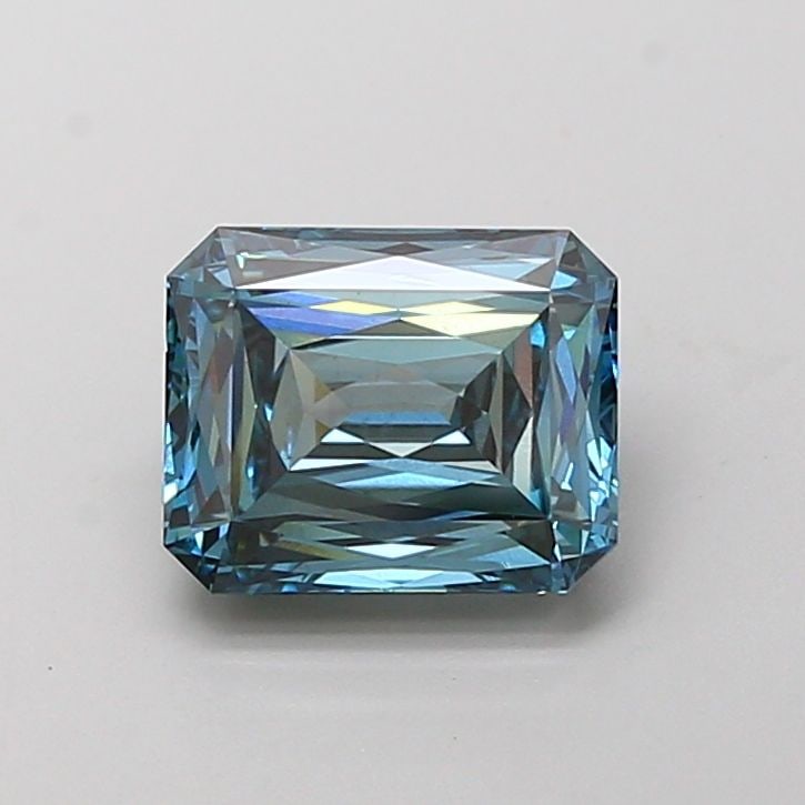 Loose Diamond - RADIANT 2.31ct Fancy Vivid Blue VS1: Loose Diamond - RADIANT 2.31ct Fancy Vivid Blue VS1 Source: This is a real non-mined Diamond that has been grown in a lab Shape: RADIANT Carats: 2.31 Color: Fancy Vivid Blue Certification: IGI Video: