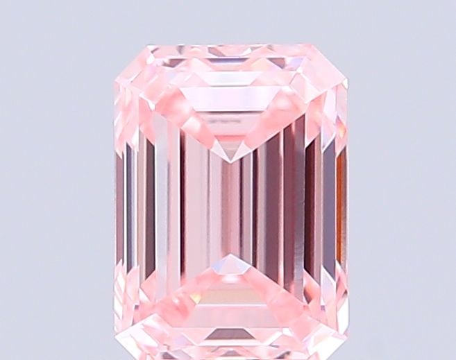 Loose Diamond - EMERALD 1.08ct Fancy Intense Pink VVS2: Loose Diamond - EMERALD 1.08ct Fancy Intense Pink VVS2 Source: This is a real non-mined Diamond that has been grown in a lab Shape: EMERALD Carats: 1.08 Color: Fancy Intense Pink Certification: IGI Vi