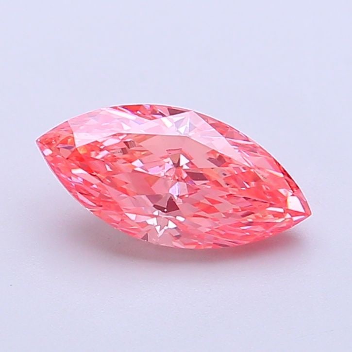 Loose Diamond - MARQUISE 1.18ct Fancy Vivid Pink VS1: Loose Diamond - MARQUISE 1.18ct Fancy Vivid Pink VS1 Source: This is a real non-mined Diamond that has been grown in a lab Shape: MARQUISE Carats: 1.18 Color: Fancy Vivid Pink Certification: IGI Video