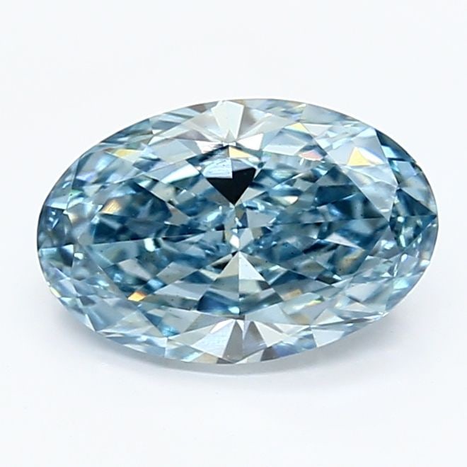Loose Diamond - OVAL 1.87ct Fancy Vivid Blue VS1: Loose Diamond - OVAL 1.87ct Fancy Vivid Blue VS1 Source: This is a real non-mined Diamond that has been grown in a lab Shape: OVAL Carats: 1.87 Color: Fancy Vivid Blue Certification: IGI Video: