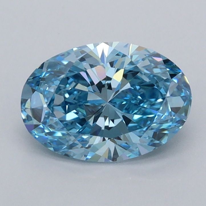 Loose Diamond - OVAL 1.05ct Fancy Vivid Blue VVS1: Loose Diamond - OVAL 1.05ct Fancy Vivid Blue VVS1 Source: This is a real non-mined Diamond that has been grown in a lab Shape: OVAL Carats: 1.05 Color: Fancy Vivid Blue Certification: IGI Video: