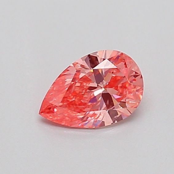 Loose Diamond - PEAR 0.34ct Fancy Intense Orangey Pink SI2: Loose Diamond - PEAR 0.34ct Fancy Intense Orangey Pink SI2 Source: This is a real non-mined Diamond that has been grown in a lab Shape: PEAR Carats: 0.34 Color: Fancy Intense Orangey Pink Certificatio
