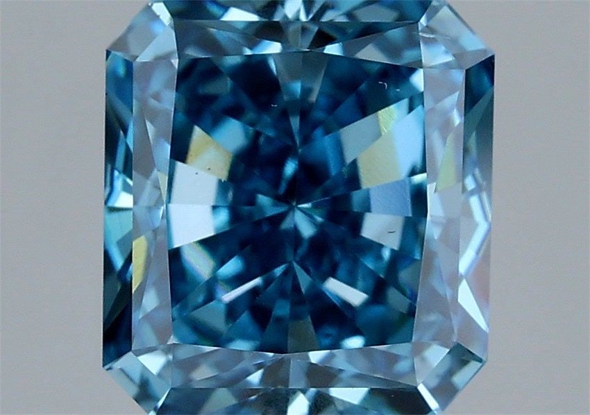 Loose Diamond - SQUARE RADIANT 2.5ct Fancy Vivid Blue VS2: Loose Diamond - SQUARE RADIANT 2.5ct Fancy Vivid Blue VS2 Source: This is a real non-mined Diamond that has been grown in a lab Shape: SQUARE RADIANT Carats: 2.5 Color: Fancy Vivid Blue Certification: