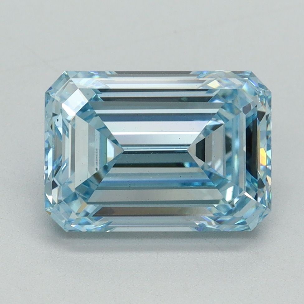 Loose Diamond - EMERALD 3.01ct Fancy Intense Blue VS2: Loose Diamond - EMERALD 3.01ct Fancy Intense Blue VS2 Source: This is a real non-mined Diamond that has been grown in a lab Shape: EMERALD Carats: 3.01 Color: Fancy Intense Blue Certification: IGI Vid