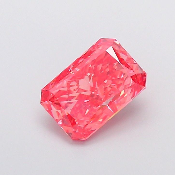 Loose Diamond - RADIANT 3.42ct Fancy Vivid Pink VS2: Loose Diamond - RADIANT 3.42ct Fancy Vivid Pink VS2 Source: This is a real non-mined Diamond that has been grown in a lab Shape: RADIANT Carats: 3.42 Color: Fancy Vivid Pink Certification: IGI Video: