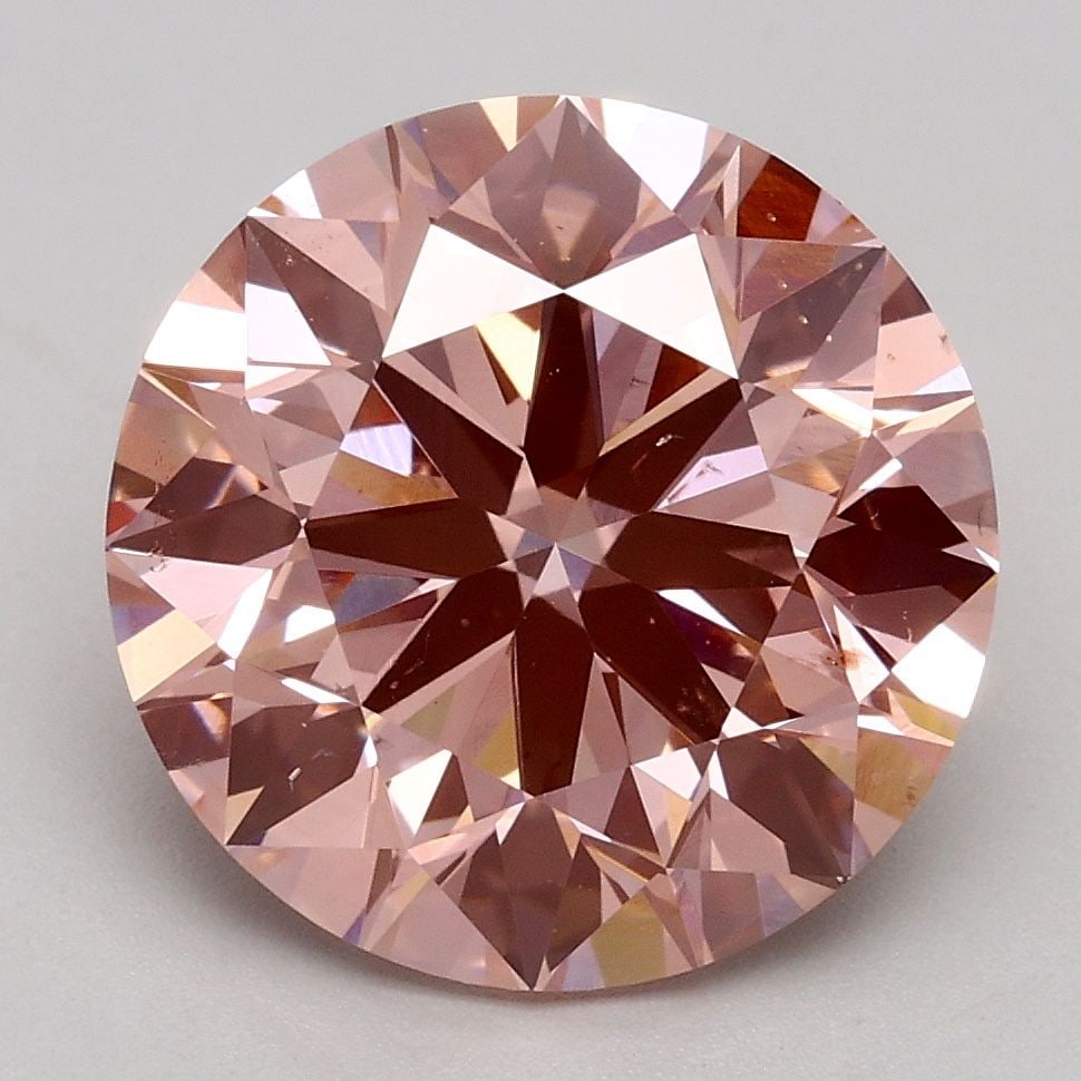 Loose Diamond - ROUND 3.5ct Fancy Intense Pink SI1: Loose Diamond - ROUND 3.5ct Fancy Intense Pink SI1 Source: This is a real non-mined Diamond that has been grown in a lab Shape: ROUND Carats: 3.5 Color: Fancy Intense Pink Certification: IGI Video: