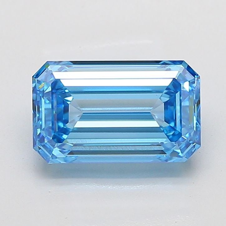 Loose Diamond - EMERALD 5.01ct Fancy Vivid Blue VVS2: Loose Diamond - EMERALD 5.01ct Fancy Vivid Blue VVS2 Source: This is a real non-mined Diamond that has been grown in a lab Shape: EMERALD Carats: 5.01 Color: Fancy Vivid Blue Certification: IGI Video:
