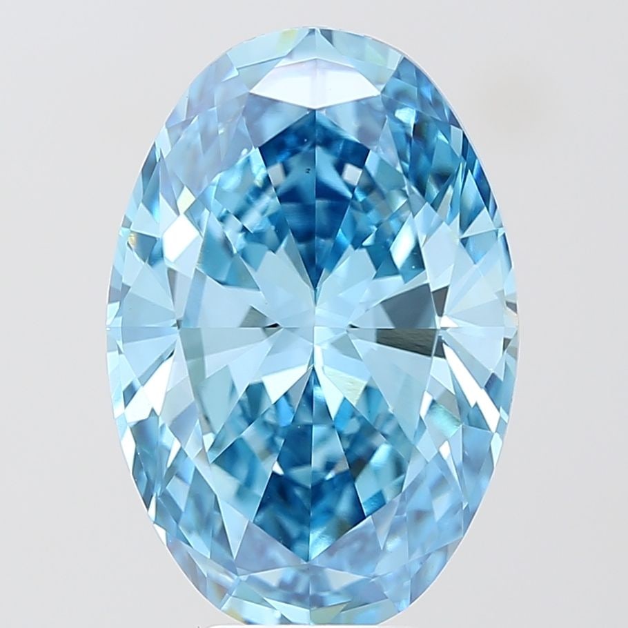 Loose Diamond - OVAL 7.52ct Fancy Vivid Blue VS1: Loose Diamond - OVAL 7.52ct Fancy Vivid Blue VS1 Source: This is a real non-mined Diamond that has been grown in a lab Shape: OVAL Carats: 7.52 Color: Fancy Vivid Blue Certification: IGI Video: