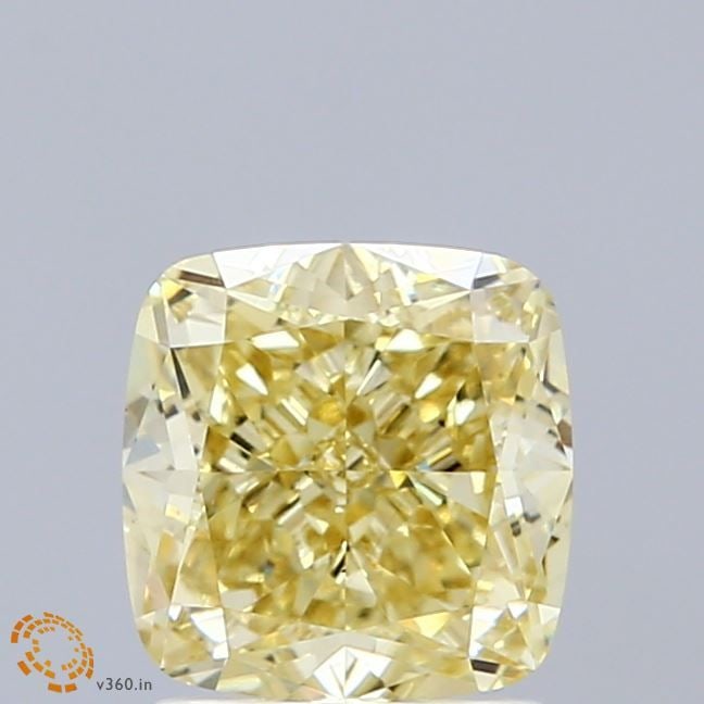 Loose Diamond - CUSHION MODIFIED 1.87ct Fancy Intense Yellow VS1: Loose Diamond - CUSHION MODIFIED 1.87ct Fancy Intense Yellow VS1 Source: This is a real non-mined Diamond that has been grown in a lab Shape: CUSHION MODIFIED Carats: 1.87 Color: Fancy Intense Yellow 