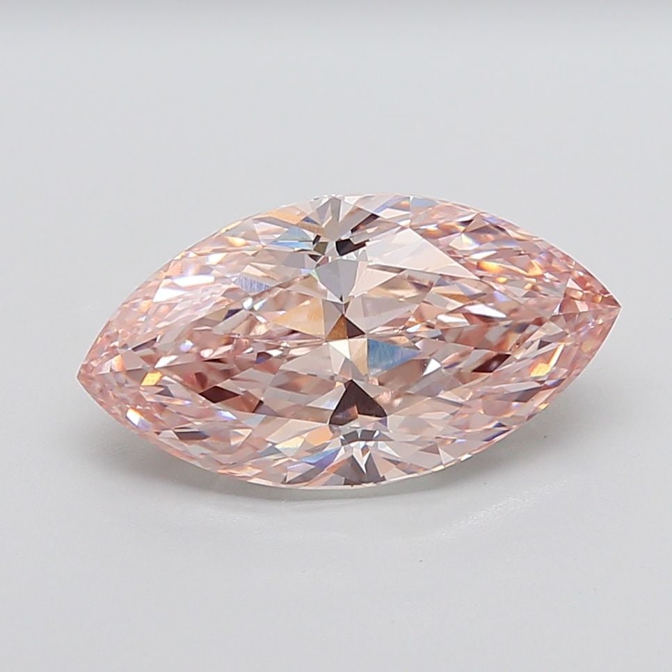 Loose Diamond - MARQUISE 6.1ct Fancy Light Pink Brown VS1: Loose Diamond - MARQUISE 6.1ct Fancy Light Pink Brown VS1 Source: This is a real non-mined Diamond that has been grown in a lab Shape: MARQUISE Carats: 6.1 Color: Fancy Light Pink Brown Certification: