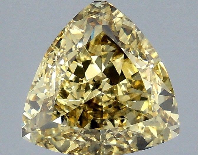 Loose Diamond - TRIANGULAR 3.02ct Fancy Intense Yellow SI1: Loose Diamond - TRIANGULAR 3.02ct Fancy Intense Yellow SI1 Source: This is a real non-mined Diamond that has been grown in a lab Shape: TRIANGULAR Carats: 3.02 Color: Fancy Intense Yellow Certificatio