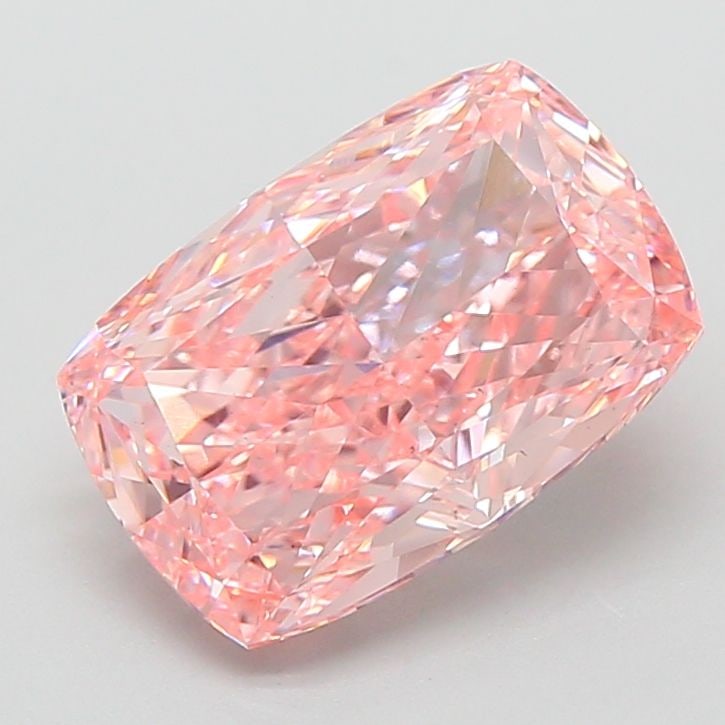 Loose Diamond - CUSHION MODIFIED 3.14ct Fancy Vivid Pink VS1: Loose Diamond - CUSHION MODIFIED 3.14ct Fancy Vivid Pink VS1 Source: This is a real non-mined Diamond that has been grown in a lab Shape: CUSHION MODIFIED Carats: 3.14 Color: Fancy Vivid Pink Certific