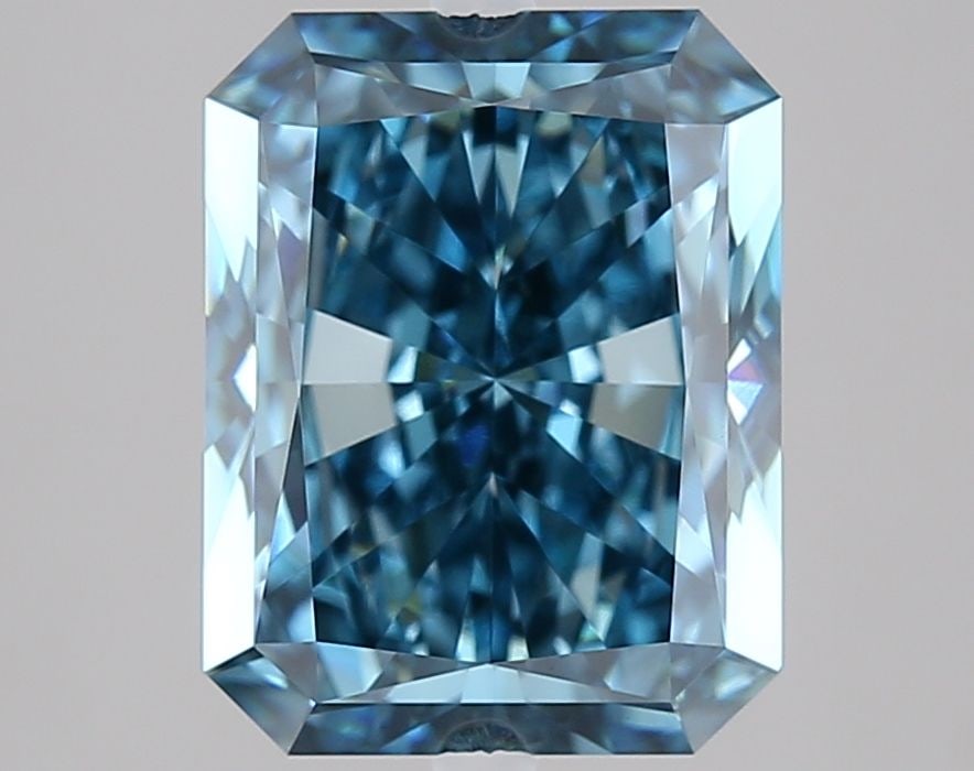 Loose Diamond - RADIANT 4.05ct Fancy Vivid Blue VVS2: Loose Diamond - RADIANT 4.05ct Fancy Vivid Blue VVS2 Source: This is a real non-mined Diamond that has been grown in a lab Shape: RADIANT Carats: 4.05 Color: Fancy Vivid Blue Certification: IGI Video: