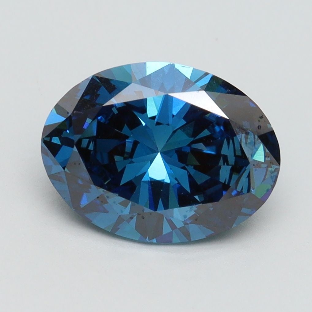 Loose Diamond - OVAL 2.5ct Fancy Vivid Blue VS1: Loose Diamond - OVAL 2.5ct Fancy Vivid Blue VS1 Source: This is a real non-mined Diamond that has been grown in a lab Shape: OVAL Carats: 2.5 Color: Fancy Vivid Blue Certification: IGI Video:
