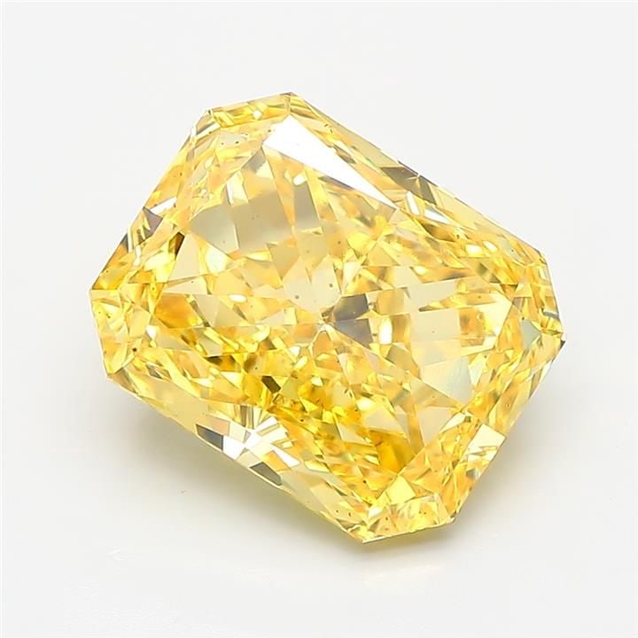 Loose Diamond - RADIANT 4.43ct Fancy Vivid Yellow VS1: Loose Diamond - RADIANT 4.43ct Fancy Vivid Yellow VS1 Source: This is a real non-mined Diamond that has been grown in a lab Shape: RADIANT Carats: 4.43 Color: Fancy Vivid Yellow Certification: IGI Vid
