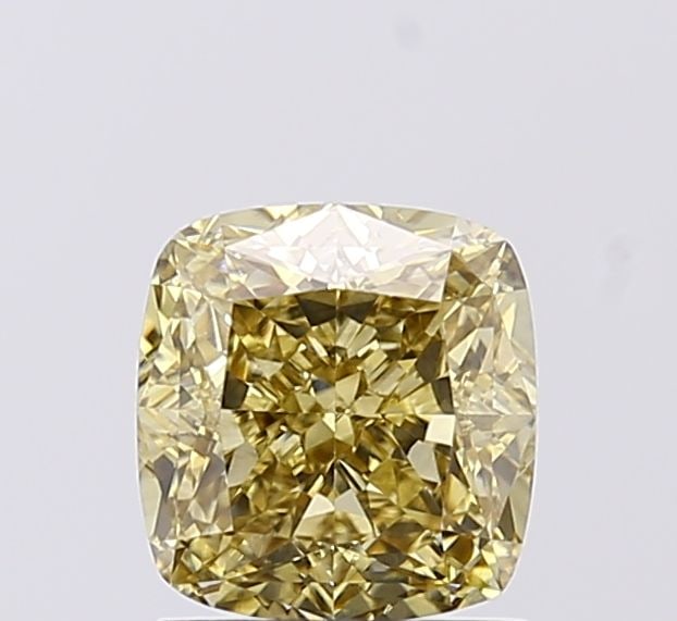 Loose Diamond - CUSHION MODIFIED 1.59ct Fancy Light Gray Yellow VS1: Loose Diamond - CUSHION MODIFIED 1.59ct Fancy Light Gray Yellow VS1 Source: This is a real non-mined Diamond that has been grown in a lab Shape: CUSHION MODIFIED Carats: 1.59 Color: Fancy Light Gray Y