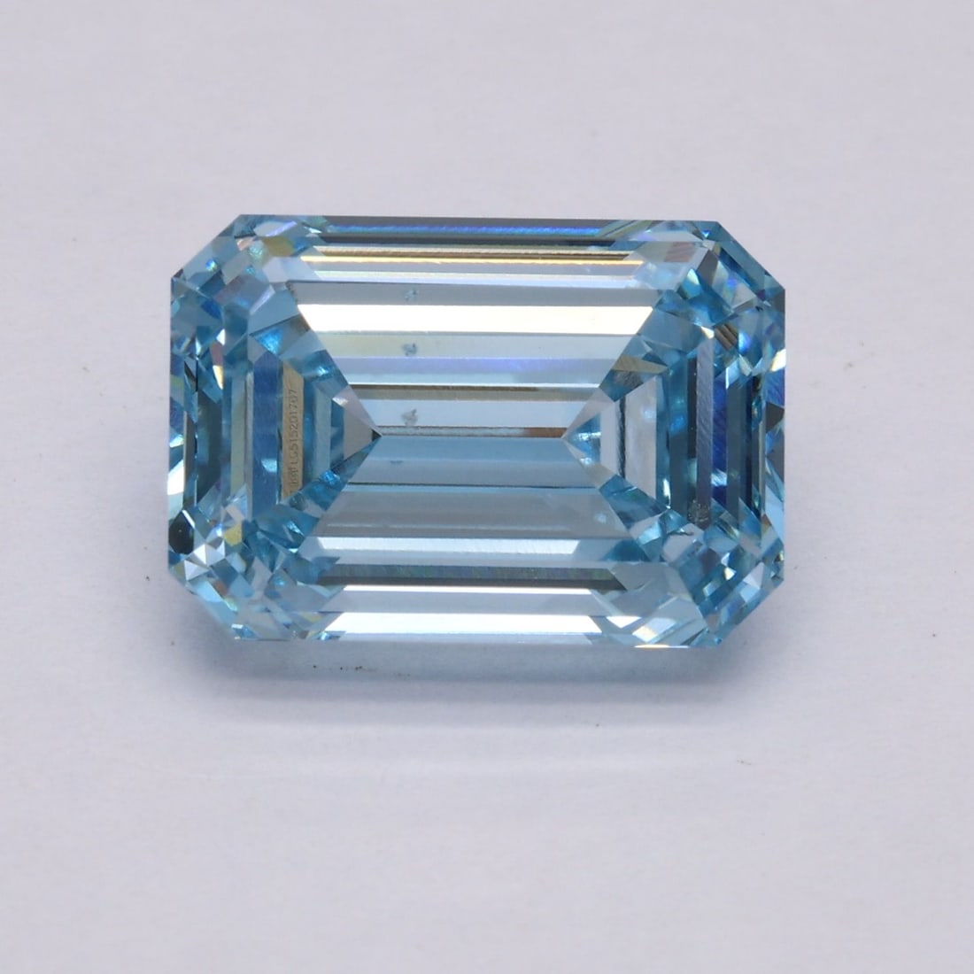 Loose Diamond - EMERALD 5.09ct Fancy Intense Blue VS1: Loose Diamond - EMERALD 5.09ct Fancy Intense Blue VS1 Source: This is a real non-mined Diamond that has been grown in a lab Shape: EMERALD Carats: 5.09 Color: Fancy Intense Blue Certification: IGI Vid