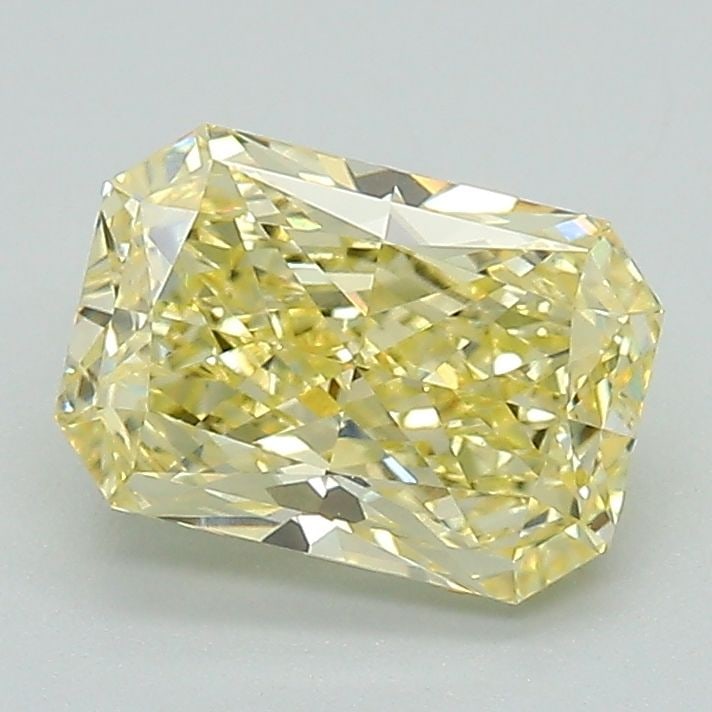 Loose Diamond - RADIANT 1.59ct Fancy Intense Yellow VVS2: Loose Diamond - RADIANT 1.59ct Fancy Intense Yellow VVS2 Source: This is a real non-mined Diamond that has been grown in a lab Shape: RADIANT Carats: 1.59 Color: Fancy Intense Yellow Certification: IG