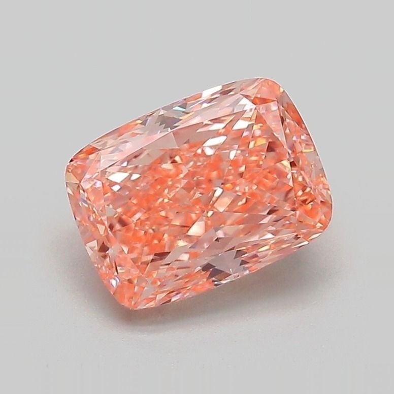 Loose Diamond - CUSHION MODIFIED 1.89ct Fancy Vivid Orangey Pink VVS2: Loose Diamond - CUSHION MODIFIED 1.89ct Fancy Vivid Orangey Pink VVS2 Source: This is a real non-mined Diamond that has been grown in a lab Shape: CUSHION MODIFIED Carats: 1.89 Color: Fancy Vivid Oran