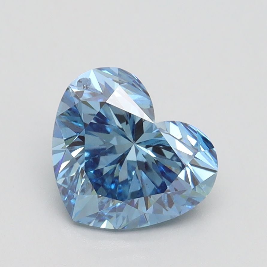 Loose Diamond - HEART 1.51ct Fancy Vivid Blue SI1: Loose Diamond - HEART 1.51ct Fancy Vivid Blue SI1 Source: This is a real non-mined Diamond that has been grown in a lab Shape: HEART Carats: 1.51 Color: Fancy Vivid Blue Certification: IGI Video: