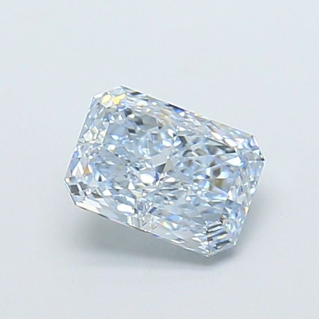 Loose Diamond - RADIANT 1.04ct Fancy Intense Blue IF: Loose Diamond - RADIANT 1.04ct Fancy Intense Blue IF Source: This is a real non-mined Diamond that has been grown in a lab Shape: RADIANT Carats: 1.04 Color: Fancy Intense Blue Certification: IGI Vide