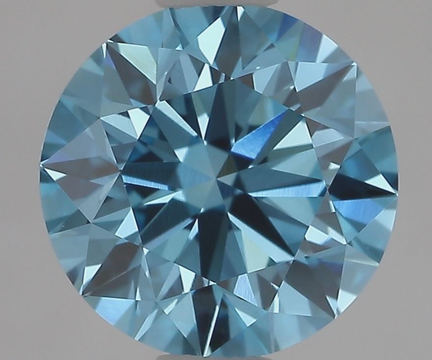 Ideal Loose Diamond - ROUND 2.09ct Fancy Vivid Blue VVS2: Ideal Loose Diamond - ROUND 2.09ct Fancy Vivid Blue VVS2 Source: This is a real non-mined Diamond that has been grown in a lab Shape: ROUND Carats: 2.09 Color: Fancy Vivid Blue Certification: IGI Vide