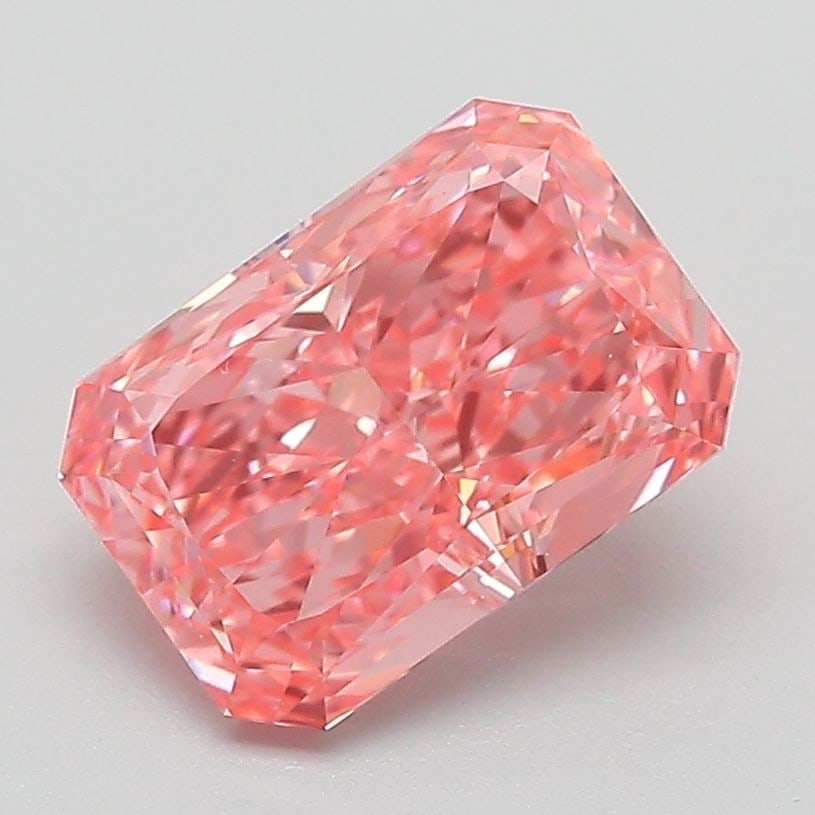 Loose Diamond - RADIANT 2.07ct Fancy Vivid Pink VVS2: Loose Diamond - RADIANT 2.07ct Fancy Vivid Pink VVS2 Source: This is a real non-mined Diamond that has been grown in a lab Shape: RADIANT Carats: 2.07 Color: Fancy Vivid Pink Certification: IGI Video: