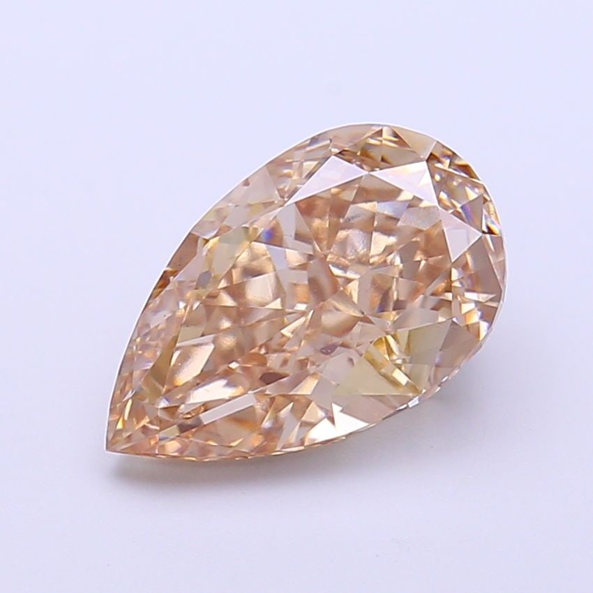 Loose Diamond - PEAR 3.05ct Fancy Light Brown VS1: Loose Diamond - PEAR 3.05ct Fancy Light Brown VS1 Source: This is a real non-mined Diamond that has been grown in a lab Shape: PEAR Carats: 3.05 Color: Fancy Light Brown Certification: IGI Video: