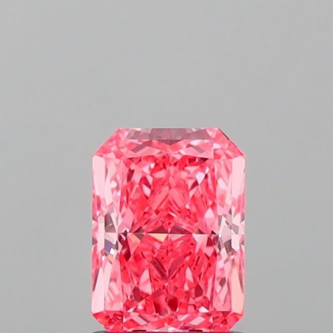 Loose Diamond - RADIANT 1.01ct Fancy Vivid Pink VVS2: Loose Diamond - RADIANT 1.01ct Fancy Vivid Pink VVS2 Source: This is a real non-mined Diamond that has been grown in a lab Shape: RADIANT Carats: 1.01 Color: Fancy Vivid Pink Certification: IGI Video: