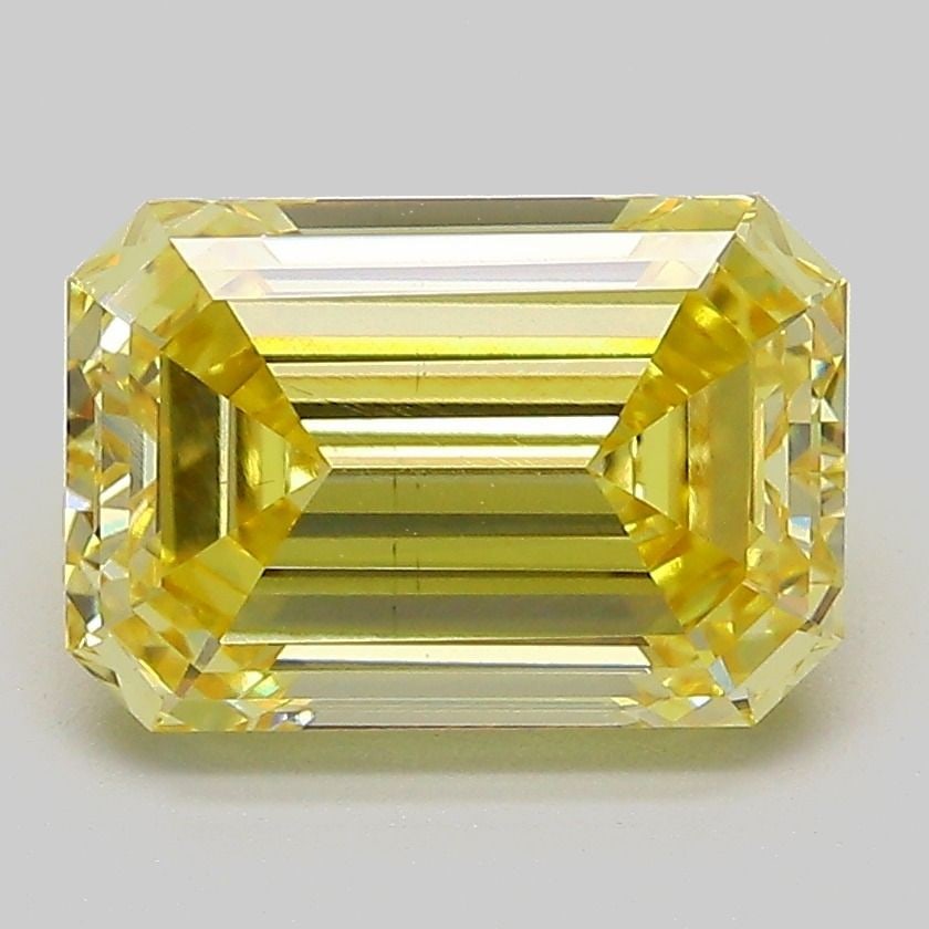 Loose Diamond - EMERALD 3.0ct Fancy Intense Yellow VS1: Loose Diamond - EMERALD 3.0ct Fancy Intense Yellow VS1 Source: This is a real non-mined Diamond that has been grown in a lab Shape: EMERALD Carats: 3.0 Color: Fancy Intense Yellow Certification: IGI V