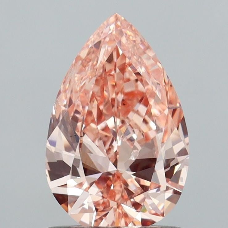 Loose Diamond - PEAR 1.0ct Fancy Pinkish Brown SI1: Loose Diamond - PEAR 1.0ct Fancy Pinkish Brown SI1 Source: This is a real non-mined Diamond that has been grown in a lab Shape: PEAR Carats: 1.0 Color: Fancy Pinkish Brown Certification: IGI Video: